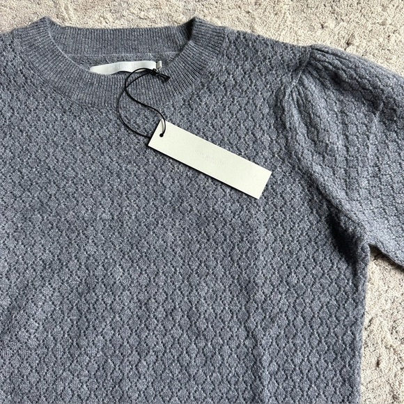 OGD Sweater Grey 100% Cashmere Crewneck Women’s Soft Lightweight Classic Small - Picture 2 of 6